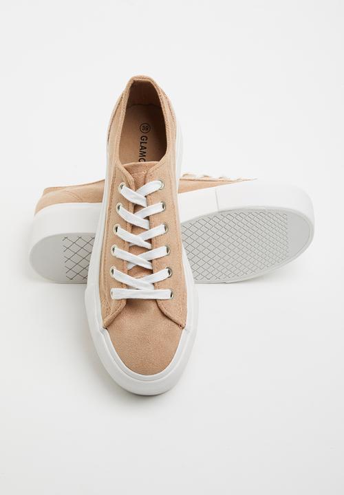 Glamorous - Canvas flatform sneaker - pink