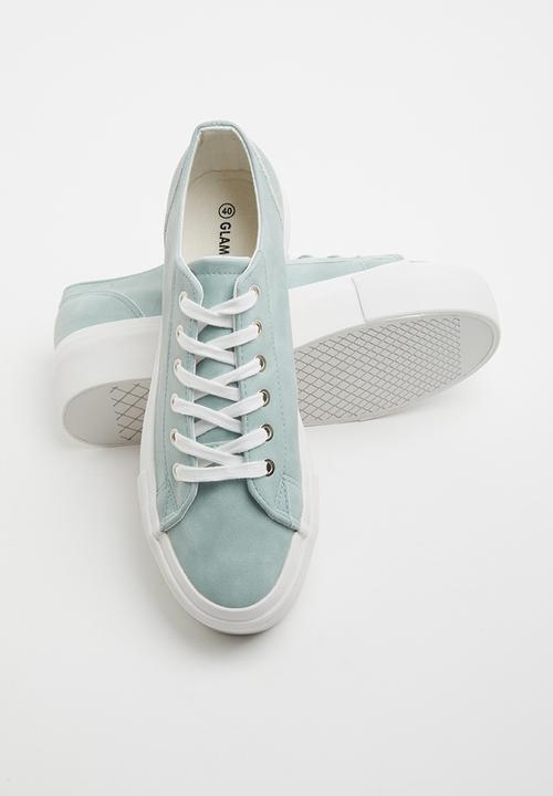 Glamorous - Canvas flatform sneaker - blue