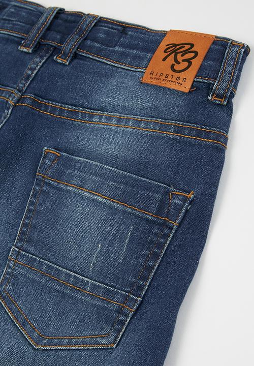 Ripstop - Fortuna basic denim shorts - blue