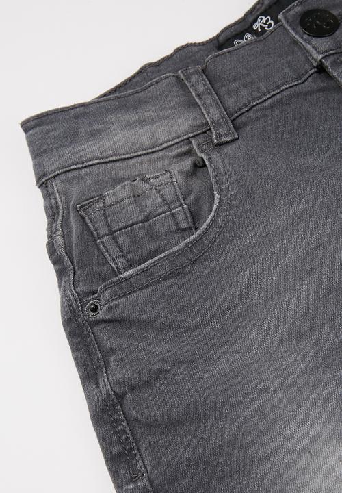 Ripstop - Fortuna basic denim shorts - grey