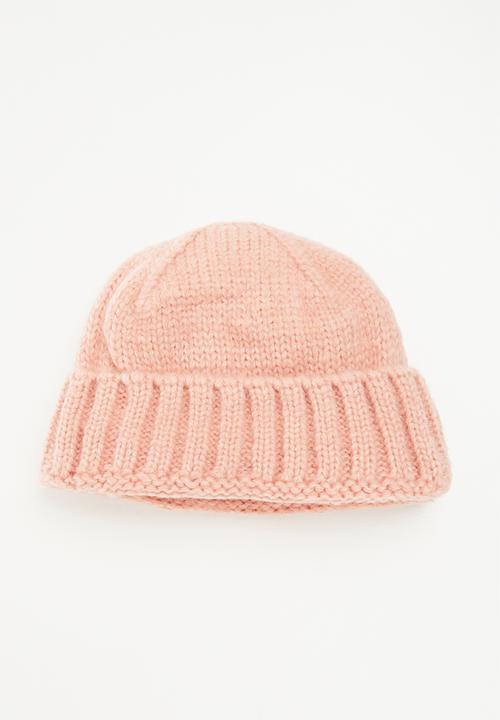 Superbalist - Knitted turn up beanie - beige