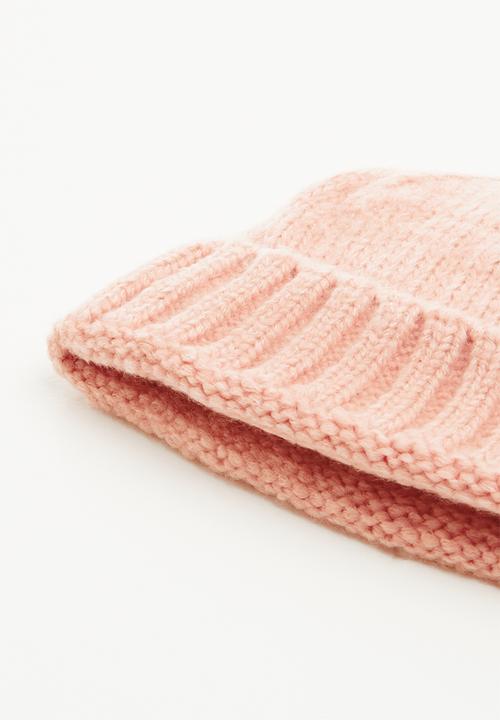 Superbalist - Knitted turn up beanie - beige