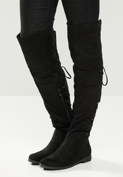 Miss Black - Dorota 3 over the knee boot - black