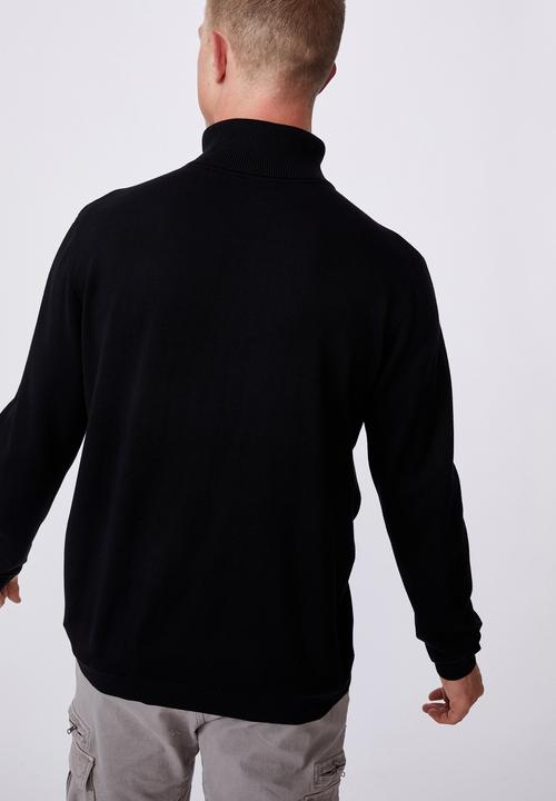 Cotton On - Roll neck sweater - black