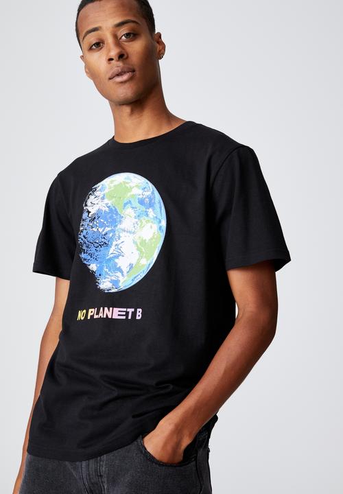 Cotton On - Tbar art t-shirt - black
