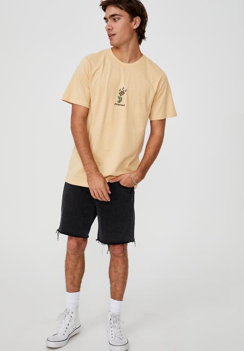 Cotton On - Tbar art T-shirt - sunbleach