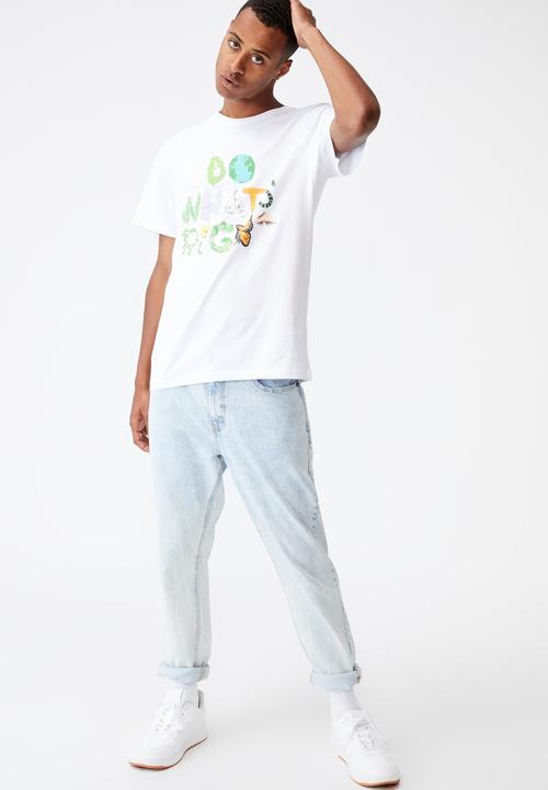 Cotton On - Tbar art T-shirt - white