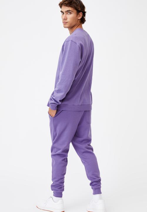 Cotton On - Trippy slim trackie - purple dream