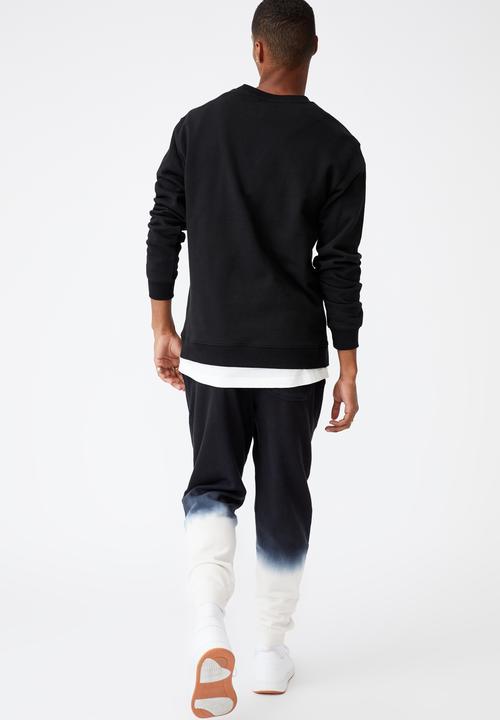 Cotton On - Trippy slim trackie - washed black