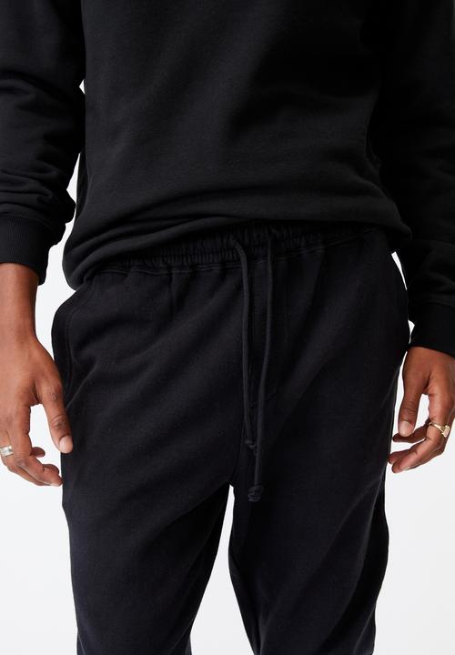 Cotton On - Trippy slim trackie - washed black
