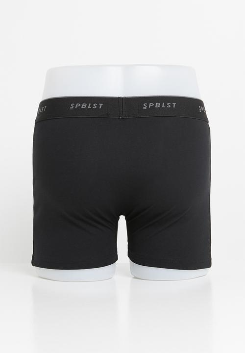 Superbalist - 2 pack tex boxer briefs - navy & black