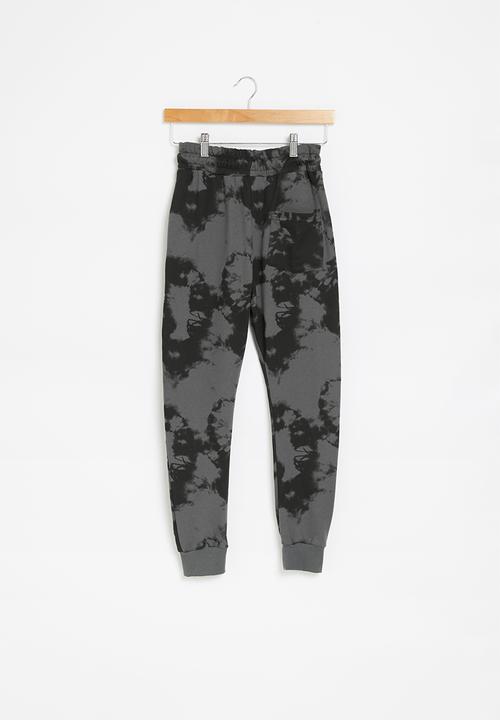 Rebel Republic - Fortnite tie dye jog pants - tie dye charcoal