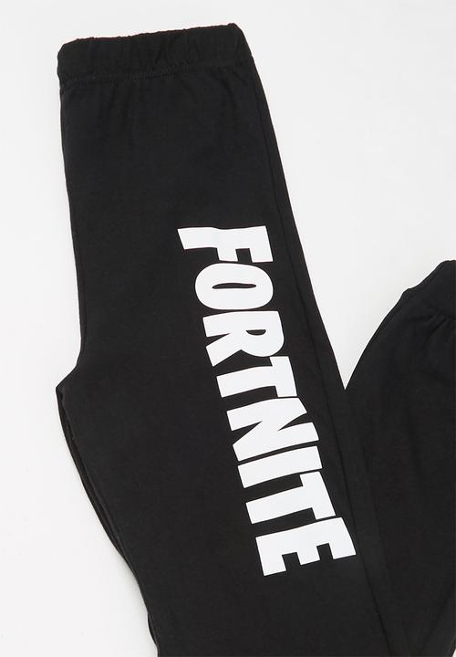 Rebel Republic - Fortnite top & pants pj set - grey & black