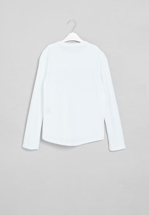 Rebel Republic - Boys long sleeve styled tee - white