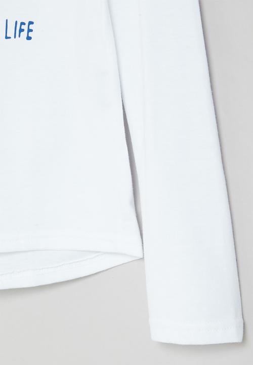 Rebel Republic - Boys long sleeve styled tee - white