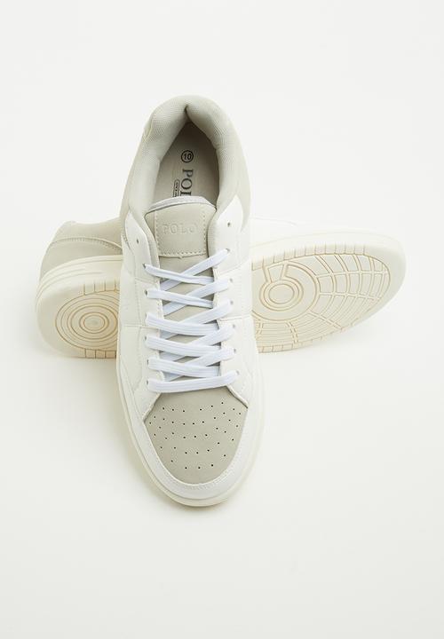 POLO - Graham court sneaker - white & grey 