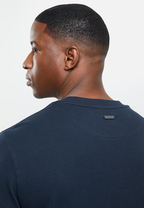 POLO - Will debossed sweater - navy