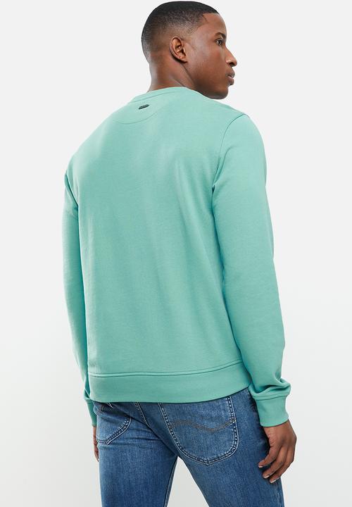 POLO - Will debossed sweater - aqua