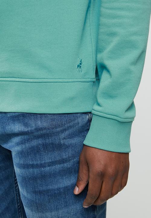 POLO - Will debossed sweater - aqua