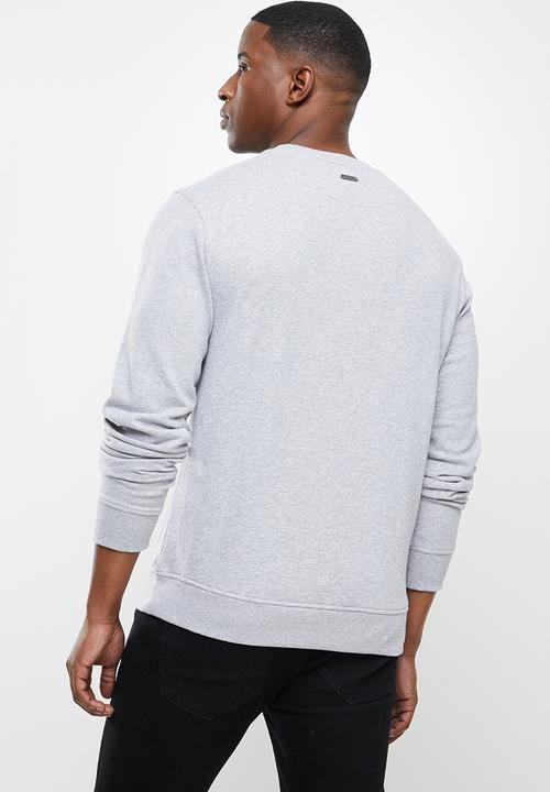 POLO - Will debossed sweater - grey 