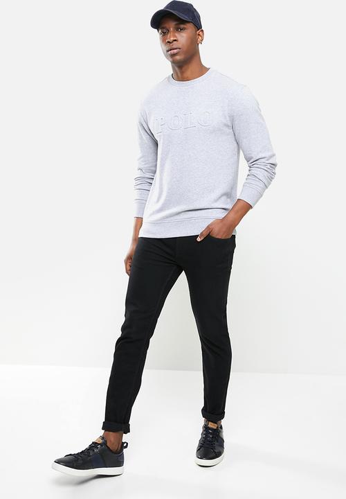 POLO - Will debossed sweater - grey 