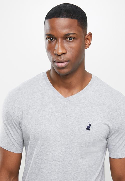 POLO - Michael v-neck short sleeve tee - grey 