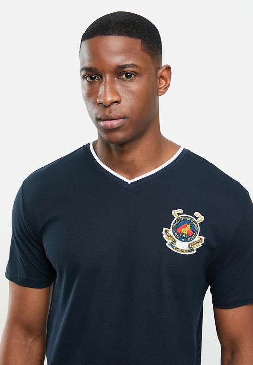 POLO - Chris crest v-neck short sleeve tee - navy