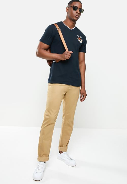 POLO - Chris crest v-neck short sleeve tee - navy