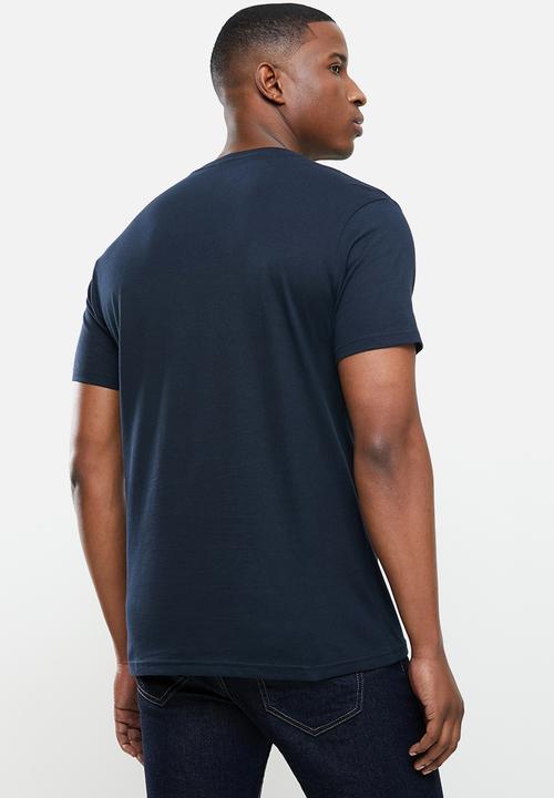 POLO - Peter crew neck logo short sleeve  tee - navy