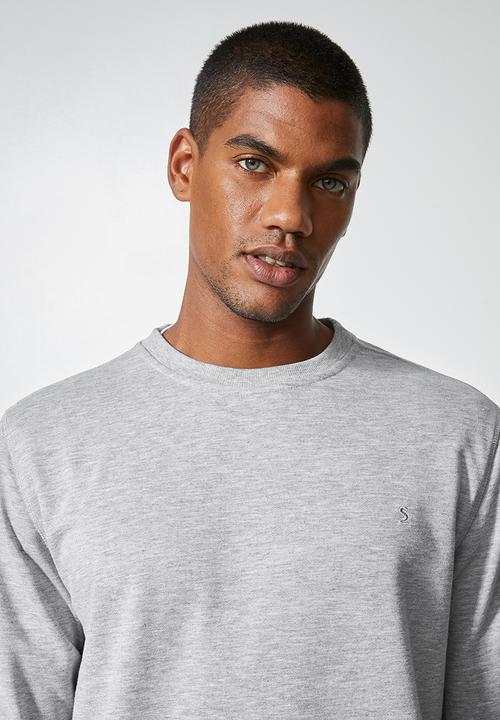 Superbalist - Brewer crew neck sweater - grey melange