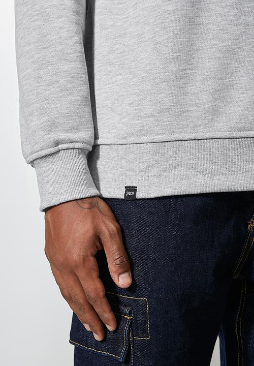 Superbalist - Brewer crew neck sweater - grey melange