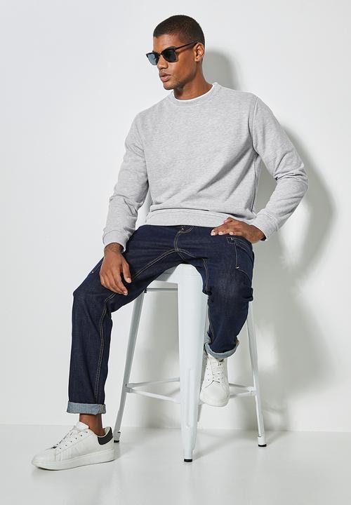 Superbalist - Brewer crew neck sweater - grey melange