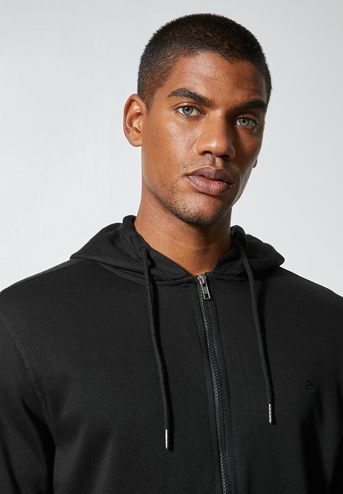 Superbalist - Noel zip through hoodie - black