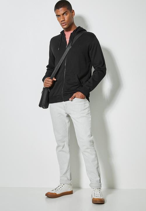 Superbalist - Noel zip through hoodie - black