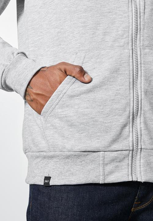 Superbalist - Noel zip through hoodie - grey melange