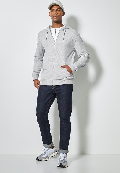 Superbalist - Noel zip through hoodie - grey melange