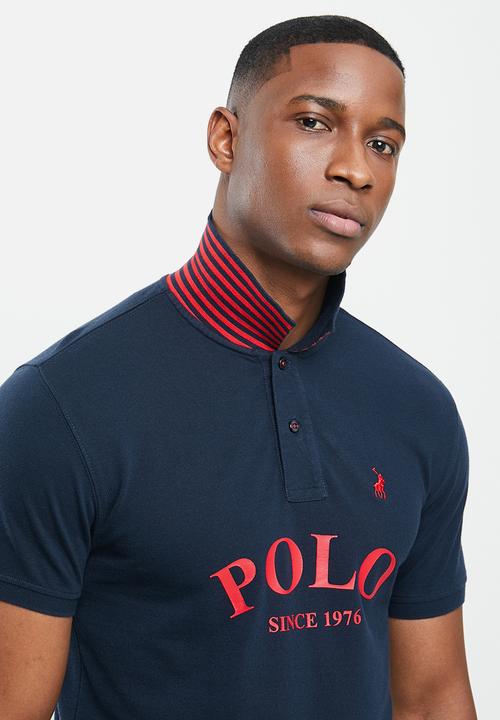 POLO - Justin custom fit short sleeve golfer - navy