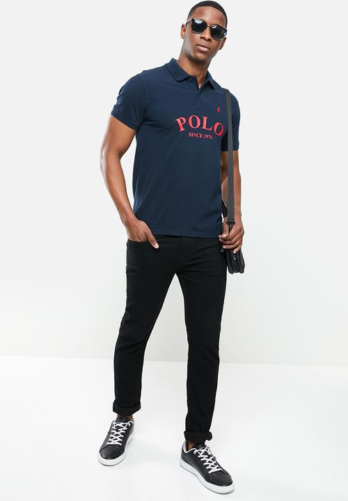 POLO - Justin custom fit short sleeve golfer - navy
