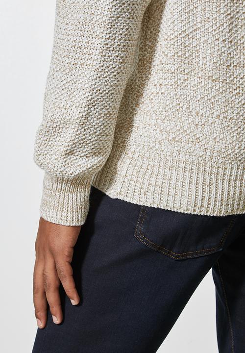 Superbalist - Zip-through knit bomber - oatmeal