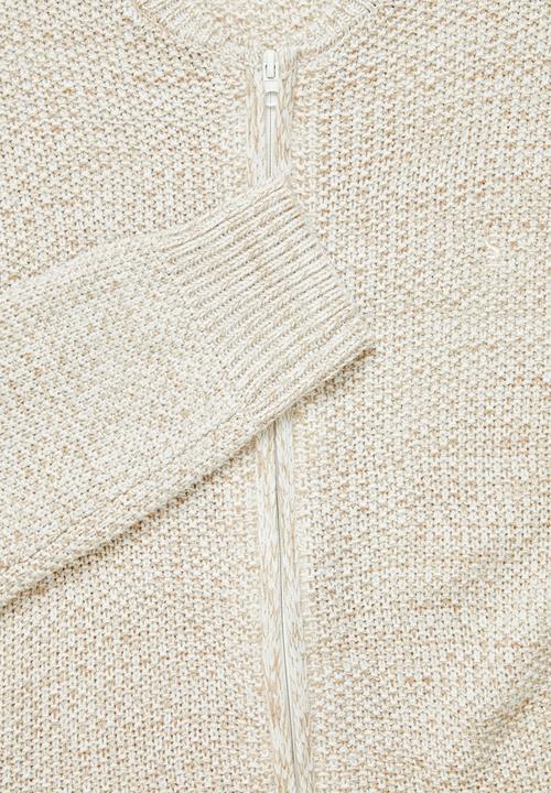 Superbalist - Zip-through knit bomber - oatmeal