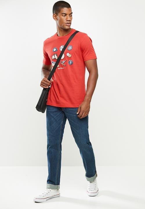 Ben Sherman - Sticker pack tee - red