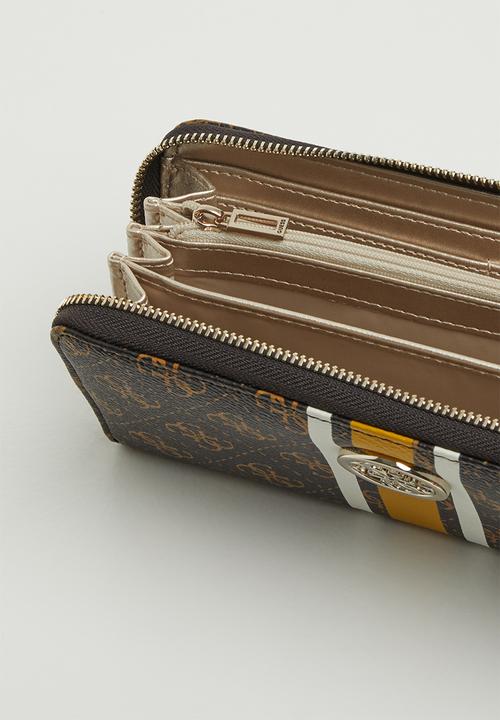 GUESS - Noelle slg cheque organizer - brown