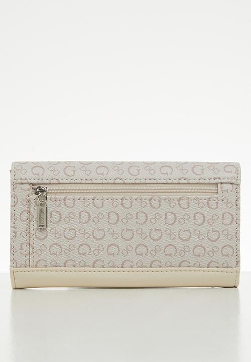 GUESS - Buoso slg slim clutch  - neutral 