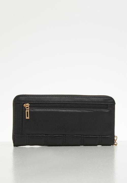 GUESS - Kamina slg large zip around - black
