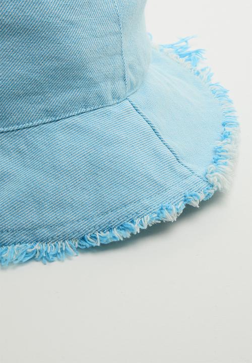 Tom Tom - Fray edge bucket hat - blue