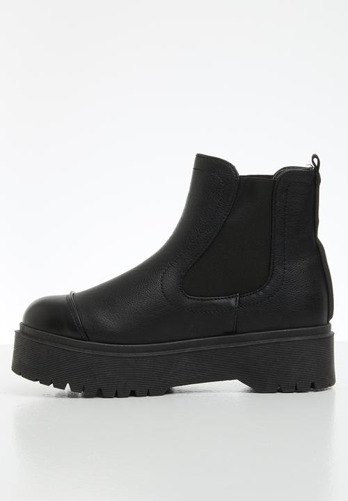 Jada - Chunky chelsea ankle boot - black