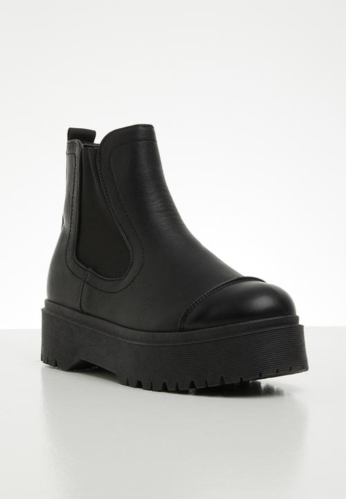 Jada - Chunky chelsea ankle boot - black