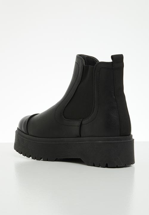 Jada - Chunky chelsea ankle boot - black