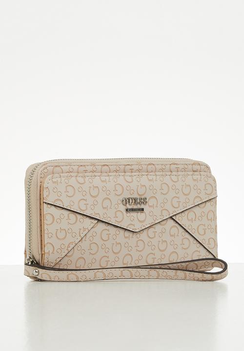 GUESS - Buoso slg multi zip around wrs - blush