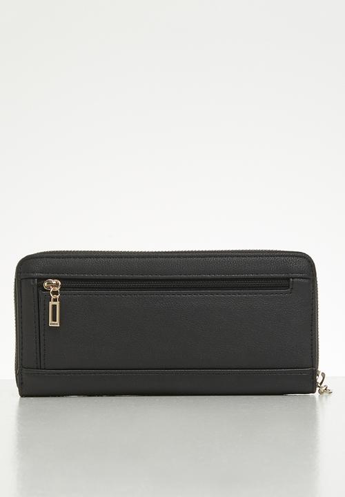 GUESS - Noelle slg large zip around - black